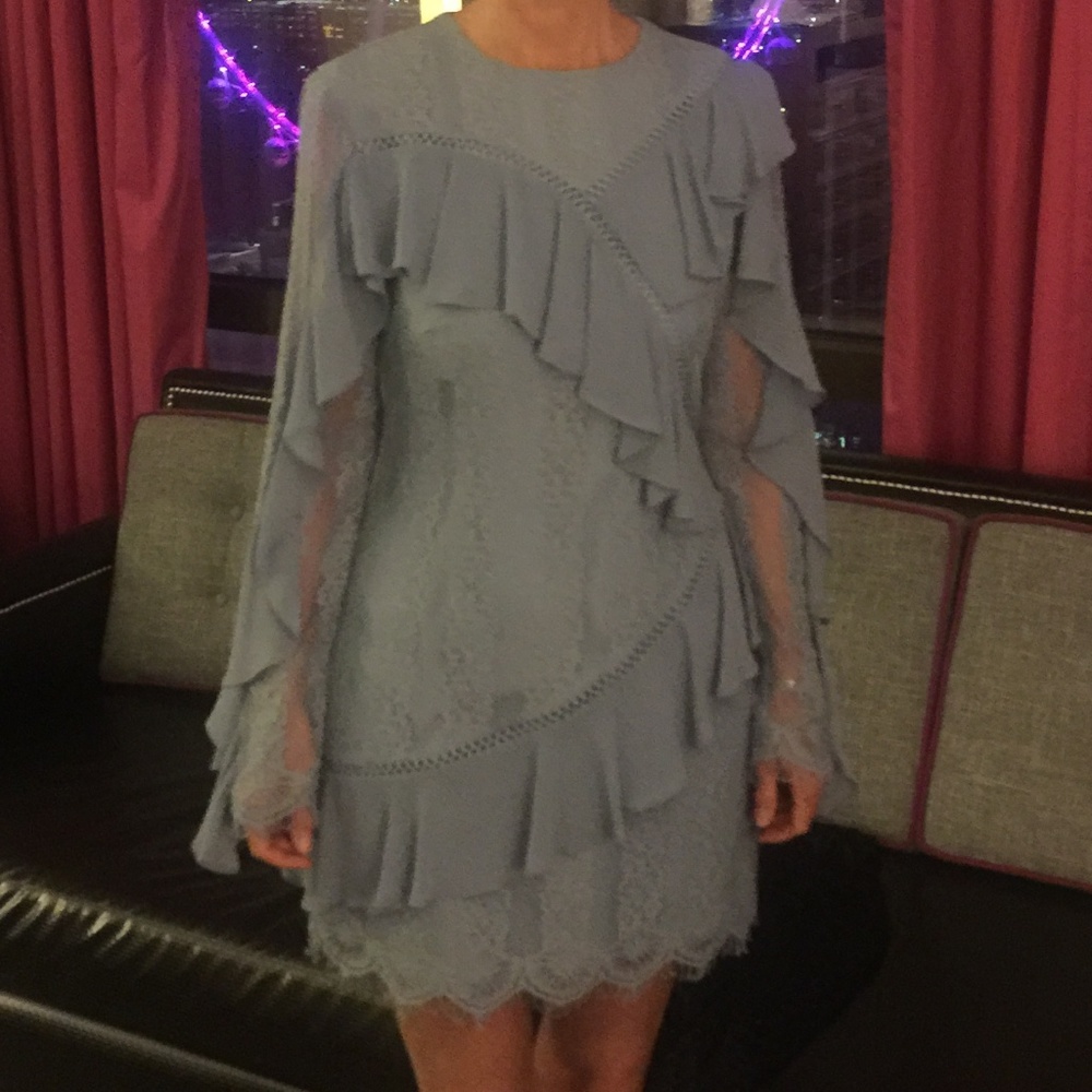 Keepsake Better Days(and nites)tiered ruffle dress - Picture 4 of 7